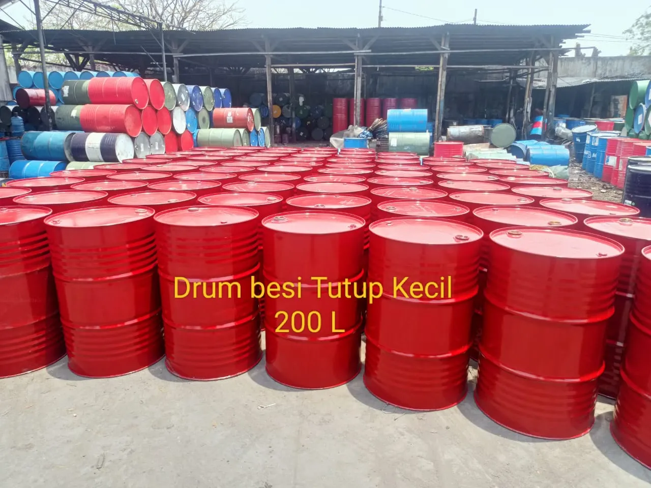 DRUM BESI TUTUP KECIL 200 L